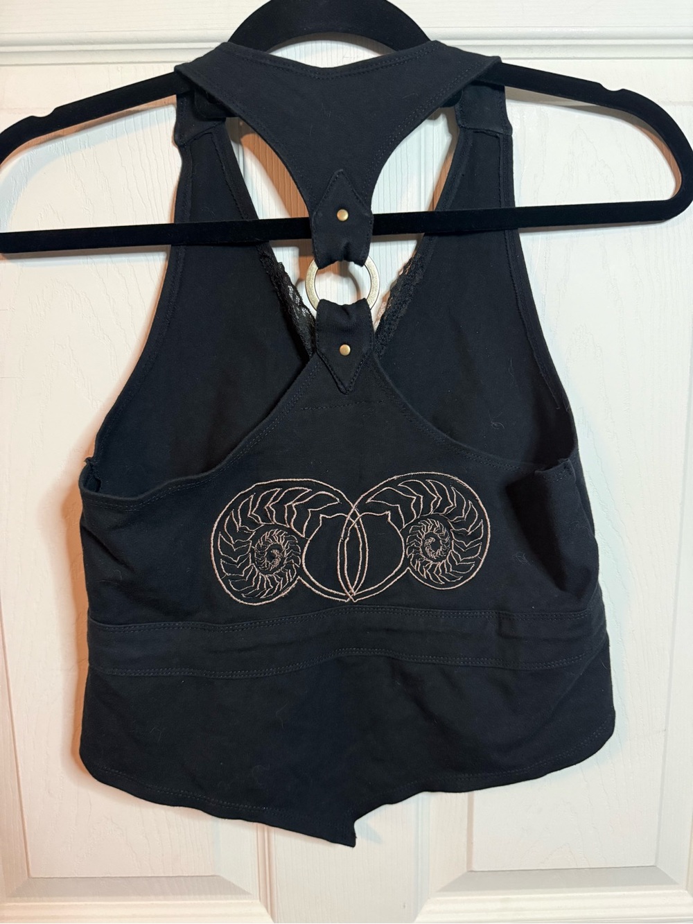 Fairy Floss Byron Bay Black Double Conch Halter Tank Woman’s Medium - Picture 5 of 11